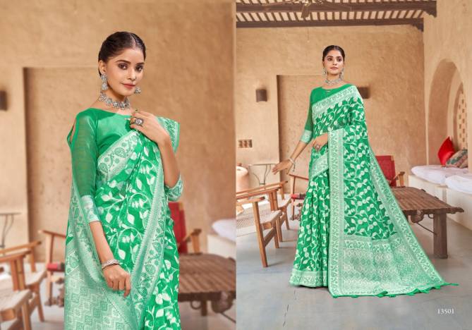 Saroj Sananda 1 Fancy New Exclusive Wear Soft Cotton Saree Collection